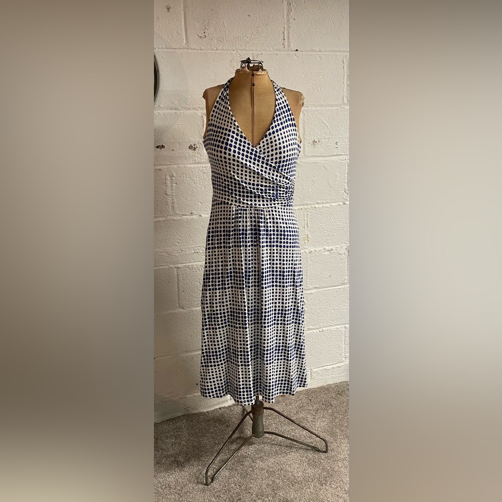 Boden wrap halter dress.